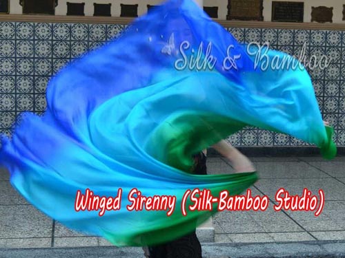 2.7m*1.1m Adventure 5mm silk belly dance silk veil